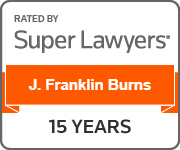 Rated By Super Lawyers | J. Franklin Burns | 15 Years